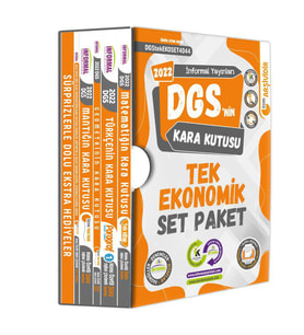 DGS’nin Kara Kutusu TEK Ekonomik Set Paket Konu Özetli Dijital Çözümlü Çıkmış So