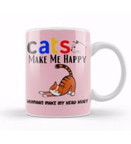 Funny Cat Lover Gifts For   Men Kids Kupa Bardak Porselen