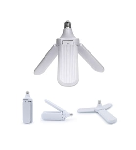 3 KOLLU PERVANE MODELİ BEYAZ LED LAMBA AMPUL 24W - E27