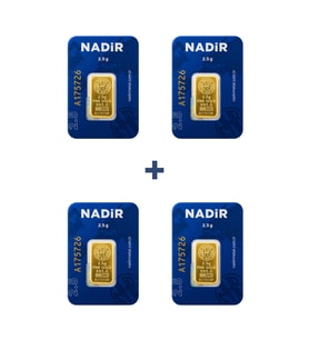Nadir Gold 24 Ayar 10 Gram Külçe Altın (4 Adet 2,5 Gram Külçe Altın )