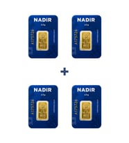 Nadir Gold 24 Ayar 10 Gram Külçe Altın (4 Adet 2,5 Gram Külçe Altın )