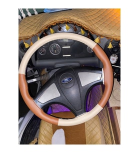 DİKİŞLİ DİREKSİYON KILIFI TABA/BEJ SİYAH DİKİŞLİ FORD 2524 ŞAHİN BAKIŞLI İÇİN