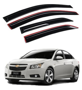 Chevrolet Cruze Uyumlu Mugen Cam Rüzgarlığı Seti Piano Black 4'lü İthal