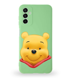 Samsung Galaxy A04s Uyumlu Lansman Kılıf Altı Kapalı İçi Kadife  Winnie-B Tasarımlı  Kapak (Şeffaf)