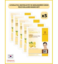 Dermal Aydınlatıcı, Destekleyici Ve Nemlendirici Limon Özlü Kollajen Maske 23 Gr 5 Adet