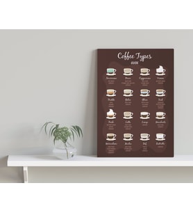 BK Home Coffee Tasarımlı Kanvas Tablo-19