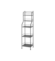 BANYO RAF ÜNİTESİ, SİYAH, 40x156 cm FRÖSJÖN BANYO DÜZENLEYİCİ AÇIK RAF