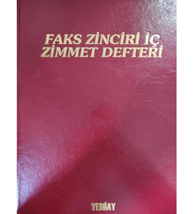 FAKS ZİNCİRİ İÇ ZİMMET DEFTERİ BÜYÜKBOY - YENİ AY