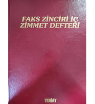 FAKS ZİNCİRİ İÇ ZİMMET DEFTERİ BÜYÜKBOY - YENİ AY
