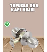 İç Ve Dış Mekan Uyumlu Giriş Tipi Topuzlu Kilit