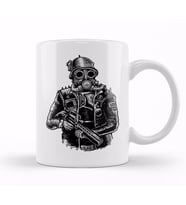 Steampunk Soldier Kupa Bardak Porselen