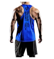 Erkek Dry Fit Y-back Gym Fitness Sporcu Atleti Genıus-fıt (SAKS MAVI)