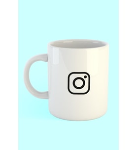 Instagram Logo Baskılı Kahve Kupası