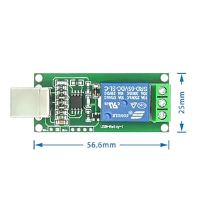 1 Kanal USB Röle Kontrol Modülü Bilgisayardan Cihaz Açma Kapama Hid Usb