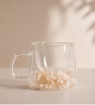 Çift Cidarlı Şeffaf Cam Kupa Modern Tasarım Cam Kahve ve Çay Bardağı