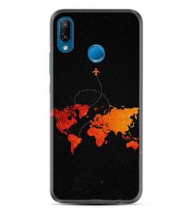 Huawei P20 Lite Mate 10 20 Lite Pro P40 Lite KılıfDesemli Silikon İz Bırakan Uçak 1778