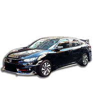 Honda Civic Fc5 Turbo Yan Marşpiyel Seti Mat Siyah Plastik 2 Adet