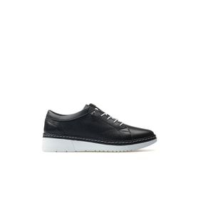 Kadın Hakiki Deri Günlük Sneaker Ayakkabı 25y 25150012y Z Siyah (Siyah)