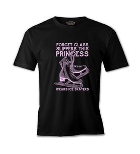 This Princess Wears Ice Skaters Siyah Erkek Tshirt