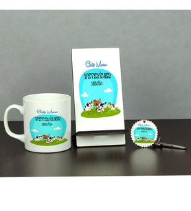 Veteriner Hekim Üçlü Set (Kupa + Telefon Standı + Anahtarlık) 004