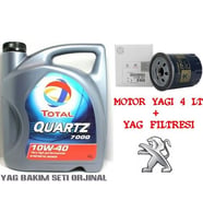 Peugeot Partner 1.9 Yağ Bakım 2li̇ Setİ 10W40 ( TOTAL )