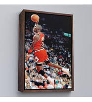 Çerçeveli Michael Jordan Tablo (Beyaz)