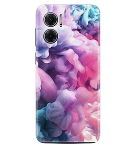 Xiaomi Redmi Note 11E Kılıf Resimli Desenli Baskılı Silikon Pink Cloud 1305