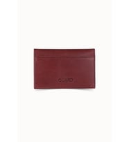 Guard Antik Bordo Haki Deri İkiye Katlı Mini Boy Kredi Kartlık - GRD260404WT1518 (Renksiz)