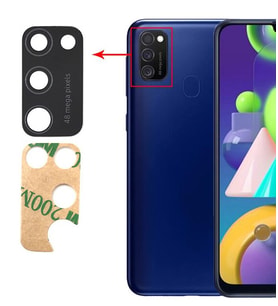 Samsung Galaxy M21 Uyumlu Kamera Lensi Camı SM-M215F