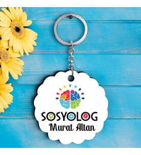Sosyolog Temalı İsimli Anahtarlık