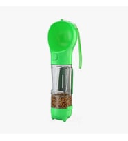 Kedi Köpek Suluğu 300ml Taşınabilir Hazneli Mama Kaplı Kaka Poşetli Taşınabilir Suluk (Çok Renkli)