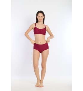 Kadın İnce Askılı Ayarlanabilir Bikini 7277 MÜRDÜM
