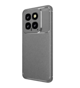 Xiaomi Mi 14T Kılıf Auto Focus Karbon Kapak - Gri