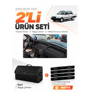 e-biz TOFAŞ ŞAHİN DOĞAN KARTAL ALÇAK GÖĞÜS (1981-2002) Uyumlu Torpido + Deri Çanta - Siyah - TF001