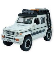 Sesli Işıklı Metal Off- Road Araba 16 cm - D700-04 - Beyaz