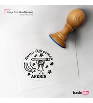 Kişiye Özel Kitap Damgası Kitap Mührü Kaşe Kitap Mühür Özel Damga 204