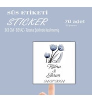 Etiket Söz Nişan Kına Nikah Düğün Şişe Ve Magnet Etiketleri Sticker 70 Adet