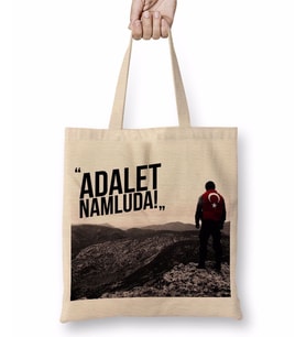 Ayyıldız Adalet Namluda Bez Çanta Uzun Saplı