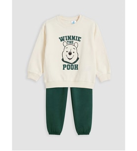 LCW baby Bej Winnie The Pooh Baskılı Erkek Bebek Takım