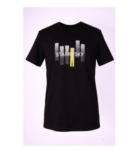 Trender 26Y595000007 Siyah Erkek T-Shirt Star Sky O Yaka