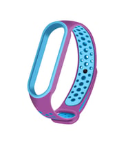 Xiaomi Mi Band 6 Uyumlu Kordon Silikon Esnek Yumuşak Delikli Spor KRD-02 Kayış