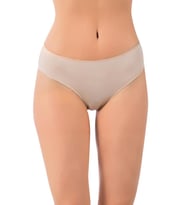 5 Adet Lüx Drm Bayan Bambu Yüksek Bel Bikini Külot Slip 3150 (Beyaz)
