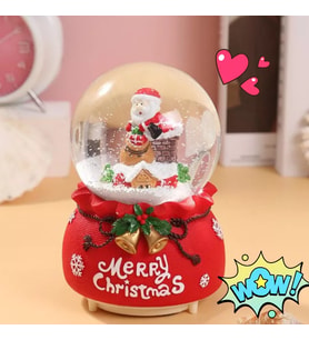 Noel Baba Yılbaşı Kar Küresi Mega Boy 16 CM