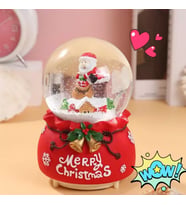 Noel Baba Yılbaşı Kar Küresi Mega Boy 16 CM