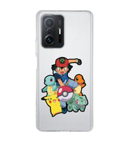 Xiaomi Mi 11T - 11T Pro Uyumlu Pokemon Tasarımlı Şeffaf Telefon Kılıfı