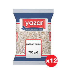 Yazar Basmati Pirinç 750 Gr x 12 Adet
