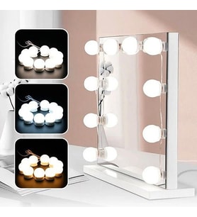 10'lu 3 Renk Led Makyaj Masası Lambası