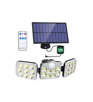 Sensörlü 138 Ledli Solar Lamba Powermaster JD-2858 5 Metre Kablolu (209 - Açık Ton)