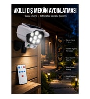 Mey İthalat® KAMERA GÖRÜNÜMLÜ SOLAR LAMBA