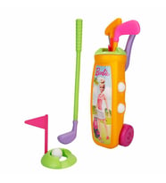 Barbie Golf Arabası Oyuncak Eğitici Oyun Seti Sarı (Sarı)